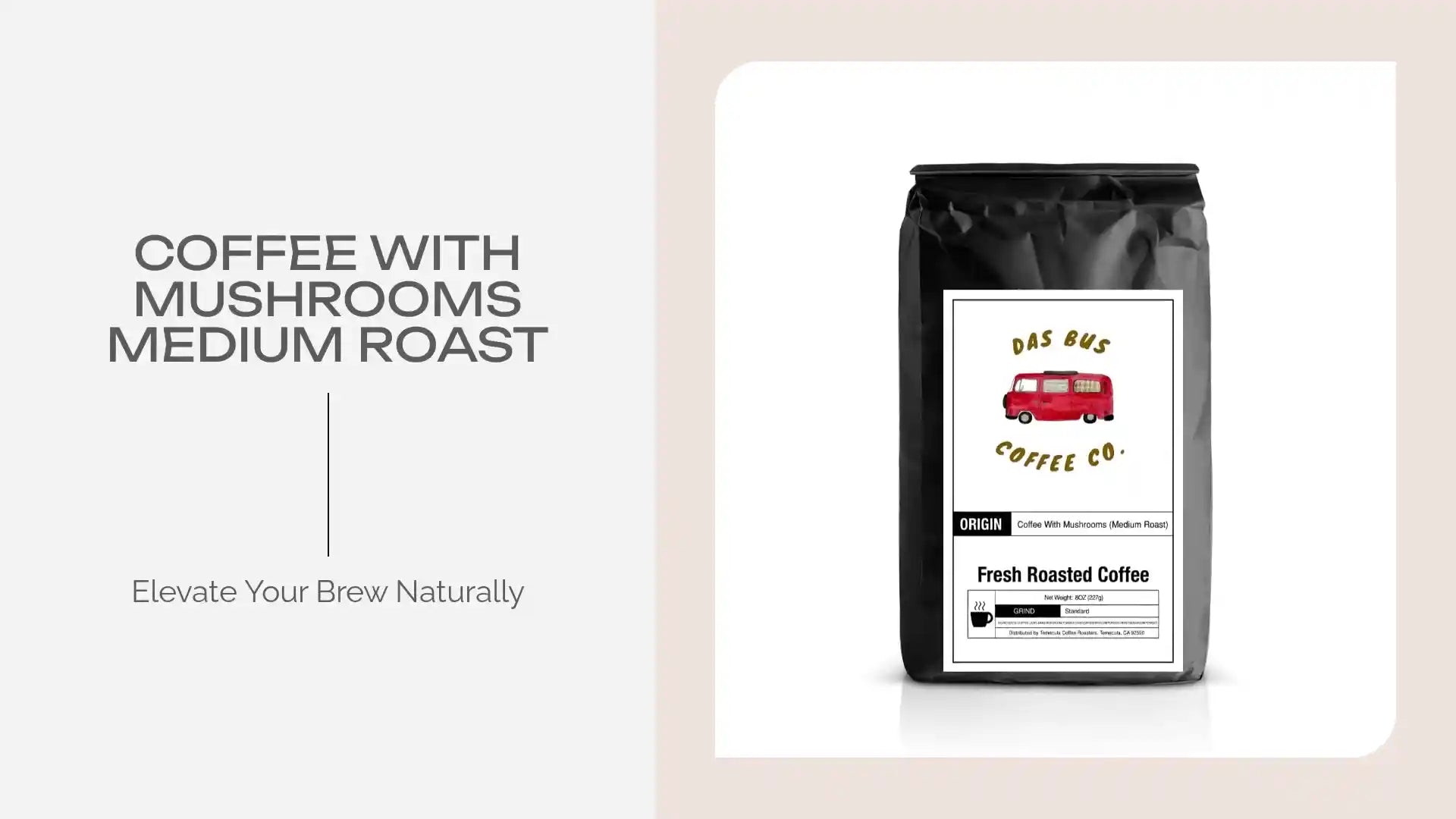 Coffee with Mushrooms Medium Roast by@Outfy